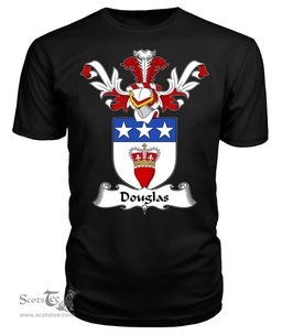 ScotsTee Shop Scottish Douglas Coat Of Arms Family Crest Scottish Gentry T Shirt