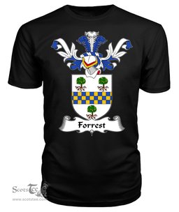 ScotsTee Shop Scottish Forrest Coat Of Arms Family Crest Scottish Gentry T Shirt