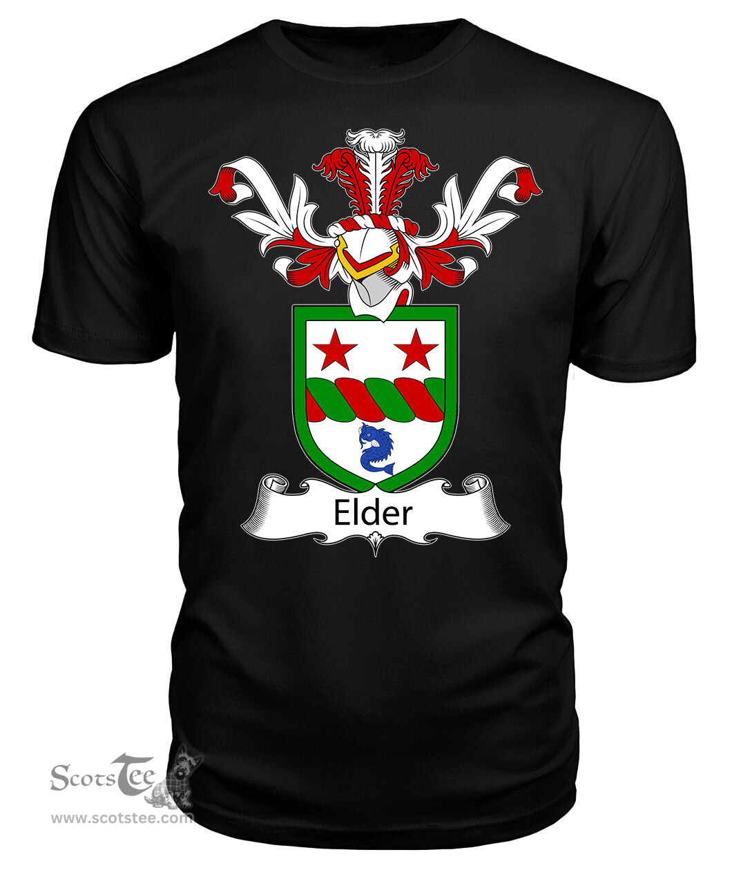 ScotsTee Shop Scottish Elder Coat Of Arms Family Crest Scottish Gentry T Shirt