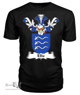 ScotsTee Shop Scottish Ellis Coat Of Arms Family Crest Scottish Gentry T Shirt