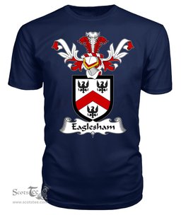 ScotsTee Shop Scottish Eaglesham Coat Of Arms Family Crest Scottish Gentry T Shirt