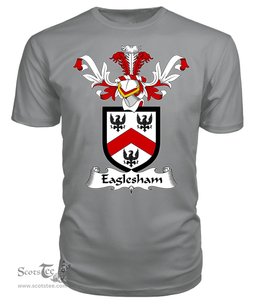 ScotsTee Shop Scottish Eaglesham Coat Of Arms Family Crest Scottish Gentry T Shirt