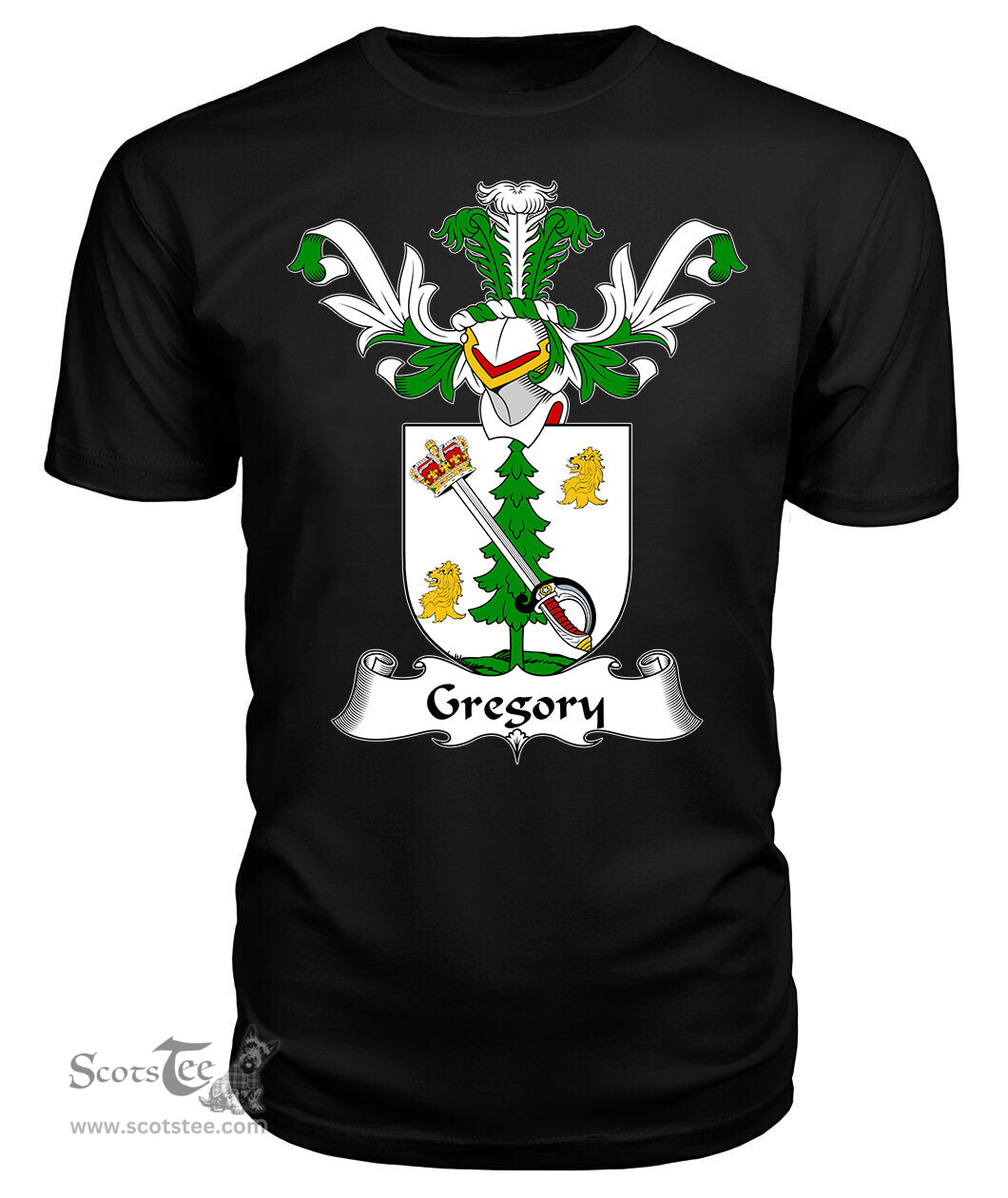 ScotsTee Shop Scottish Gregory Coat Of Arms Family Crest Scottish Gentry T Shirt