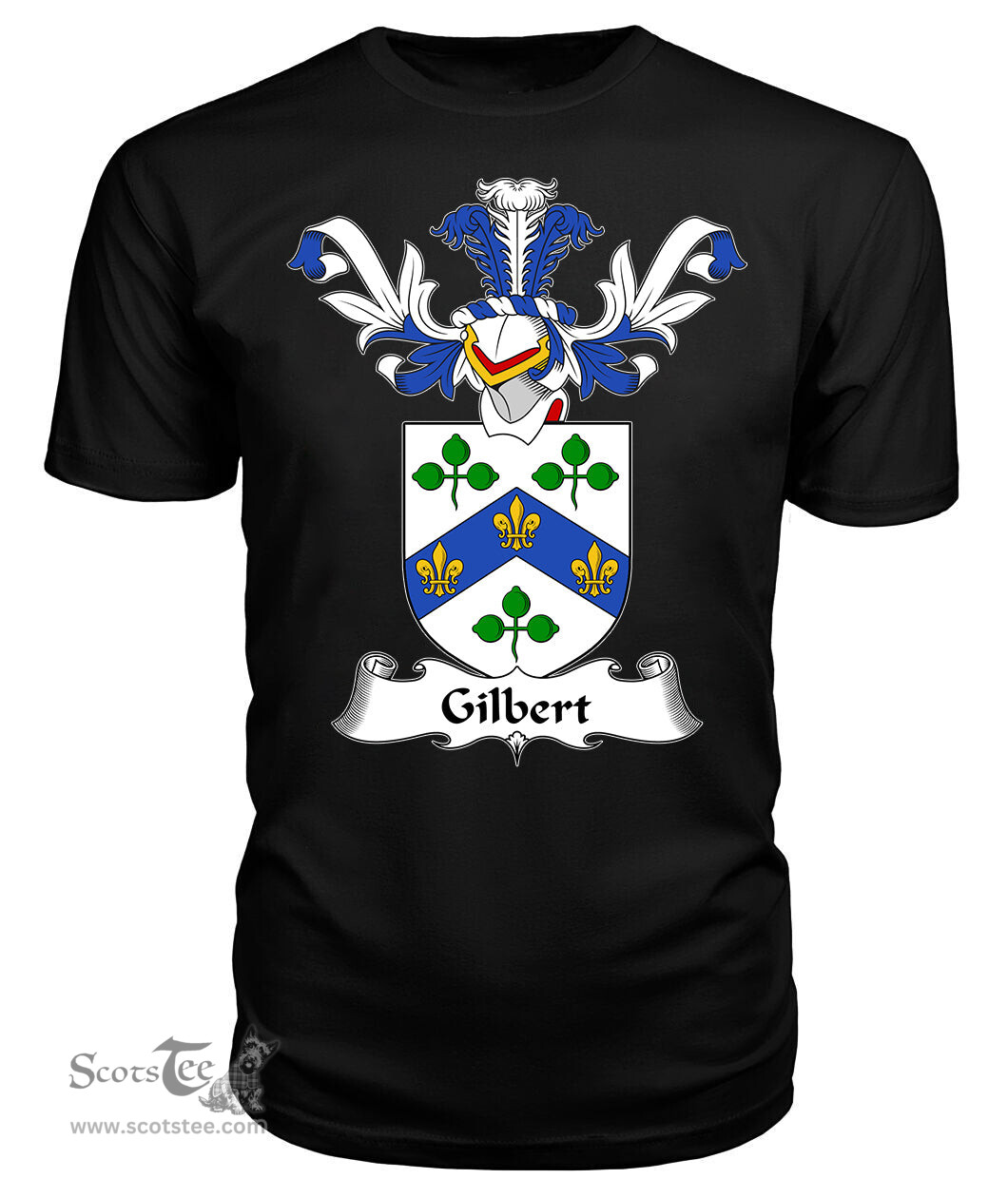 ScotsTee Shop Scottish Gilbert Coat Of Arms Family Crest Scottish Gentry T Shirt