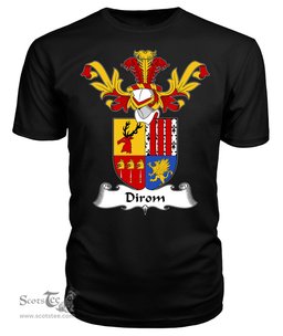 ScotsTee Shop Scottish Dirom Coat Of Arms Family Crest Scottish Gentry T Shirt