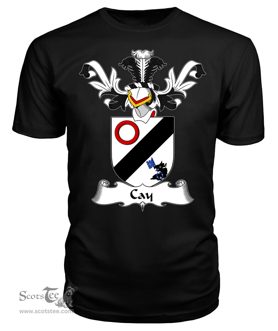 ScotsTee Shop Scottish Cay Coat Of Arms Family Crest Scottish Gentry T Shirt