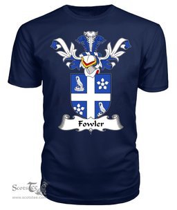 ScotsTee Shop Scottish Fouler or Fowler Coat Of Arms Family Crest Scottish Gentry T Shirt