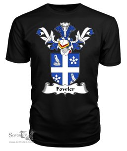 ScotsTee Shop Scottish Fouler or Fowler Coat Of Arms Family Crest Scottish Gentry T Shirt