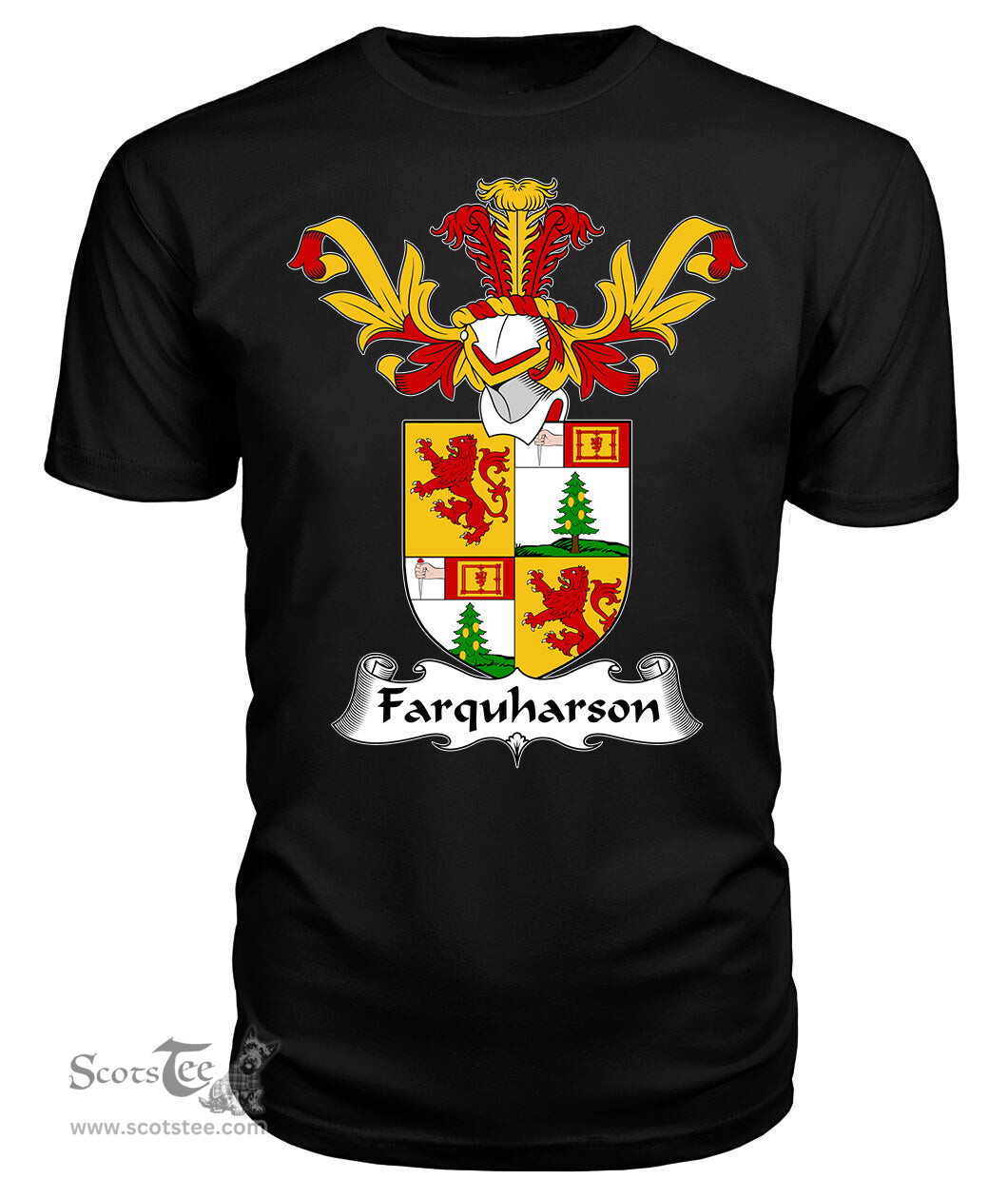 ScotsTee Shop Scottish Farquharson Coat Of Arms Family Crest Scottish Gentry T Shirt
