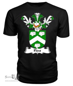 ScotsTee Shop Scottish Flint Coat Of Arms Family Crest Scottish Gentry T Shirt