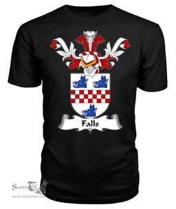 ScotsTee Shop Scottish Falls Coat Of Arms Family Crest Scottish Gentry T Shirt