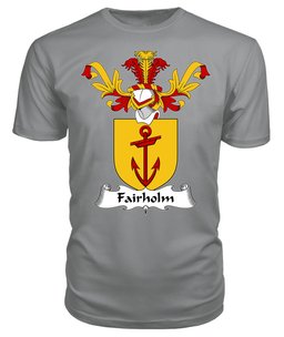 ScotsTee Shop Scottish Fairholm Coat Of Arms Family Crest Scottish Gentry T Shirt