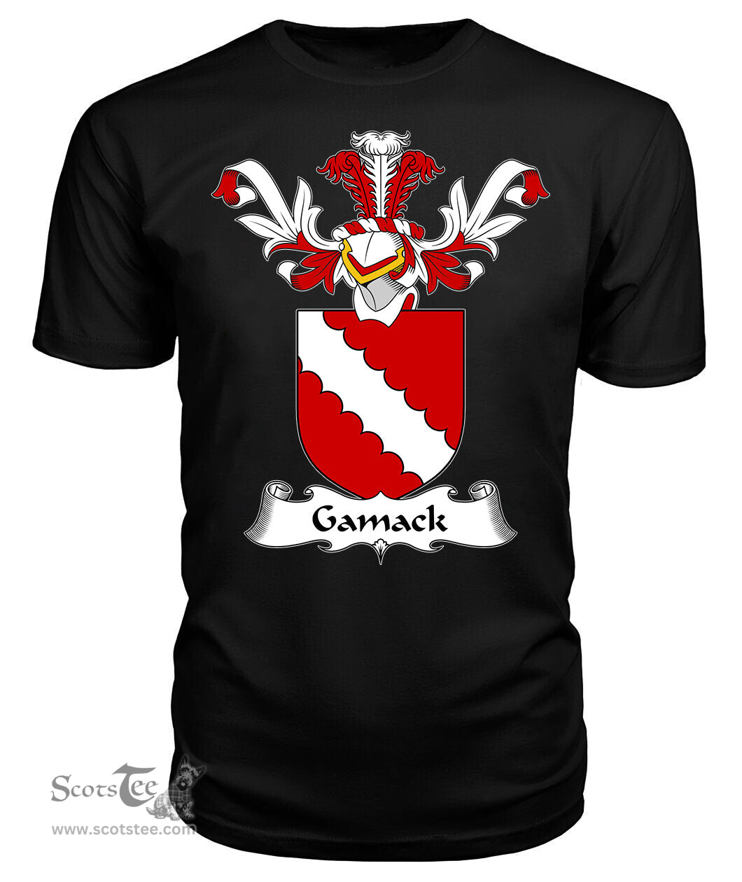 ScotsTee Shop Scottish Gamack Coat Of Arms Family Crest Scottish Gentry T Shirt