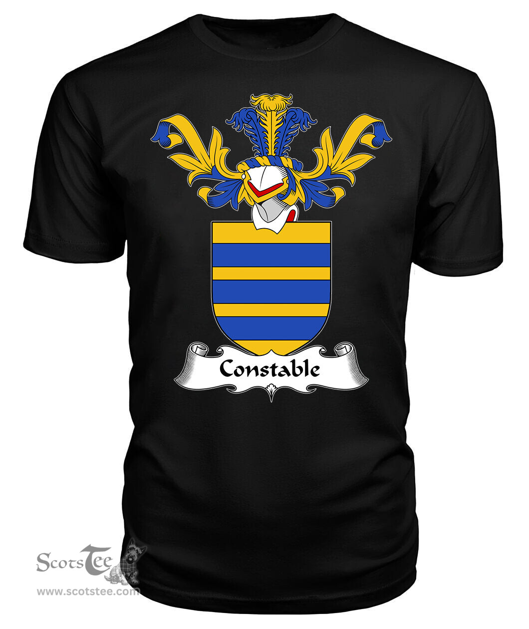 ScotsTee Shop Scottish Constable Coat Of Arms Family Crest Scottish Gentry T Shirt