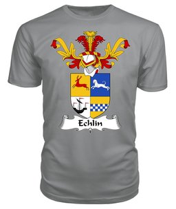 ScotsTee Shop Scottish Echlin Coat Of Arms Family Crest Scottish Gentry T Shirt