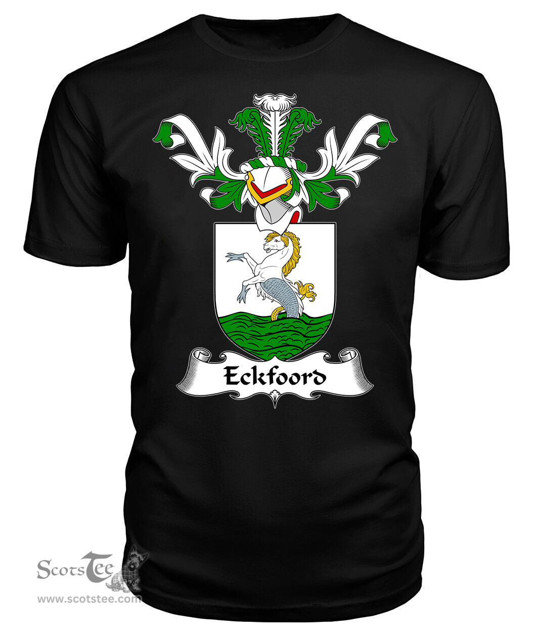 ScotsTee Shop Scottish Eckfoord Coat Of Arms Family Crest Scottish Gentry T Shirt