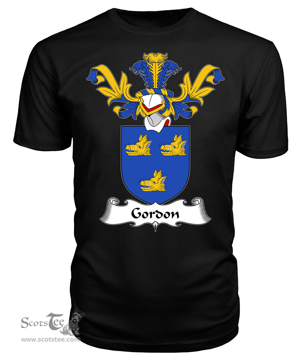 ScotsTee Shop Scottish Gordon Coat Of Arms Family Crest Scottish Gentry T Shirt