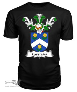 ScotsTee Shop Scottish Carstairs Coat Of Arms Family Crest Scottish Gentry T Shirt
