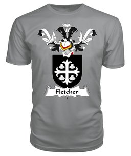 ScotsTee Shop Scottish Fletcher Coat Of Arms Family Crest Scottish Gentry T Shirt
