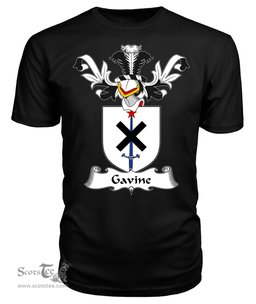ScotsTee Shop Scottish Gavine Coat Of Arms Family Crest Scottish Gentry T Shirt