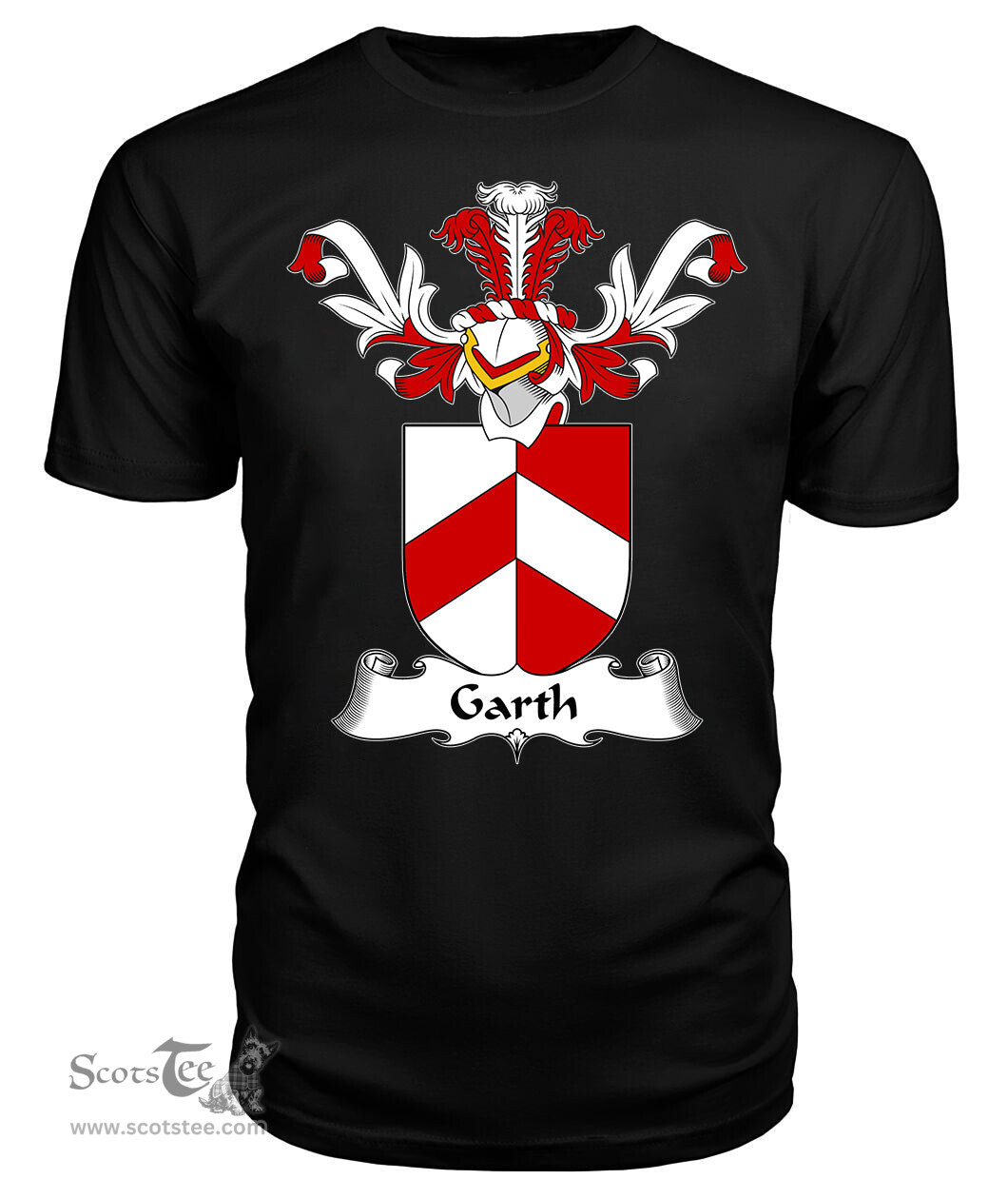 ScotsTee Shop Scottish Garth Coat Of Arms Family Crest Scottish Gentry T Shirt