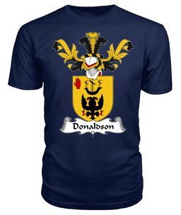 ScotsTee Shop Scottish Donaldson (Kinnairdie) Coat Of Arms Family Crest Scottish Gentry T Shirt