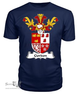 ScotsTee Shop Scottish Gordon (Duke of Gordon) Coat Of Arms Family Crest Scottish Gentry T Shirt