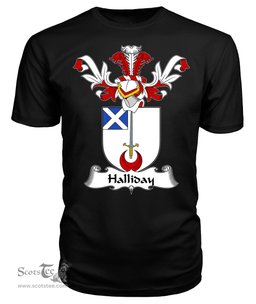 ScotsTee Shop Scottish Halliday Coat Of Arms Family Crest Scottish Gentry T Shirt