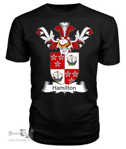 ScotsTee Shop Scottish Hamilton II Coat Of Arms Family Crest Scottish Gentry T Shirt