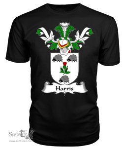 ScotsTee Shop Scottish Harris Coat Of Arms Family Crest Scottish Gentry T Shirt