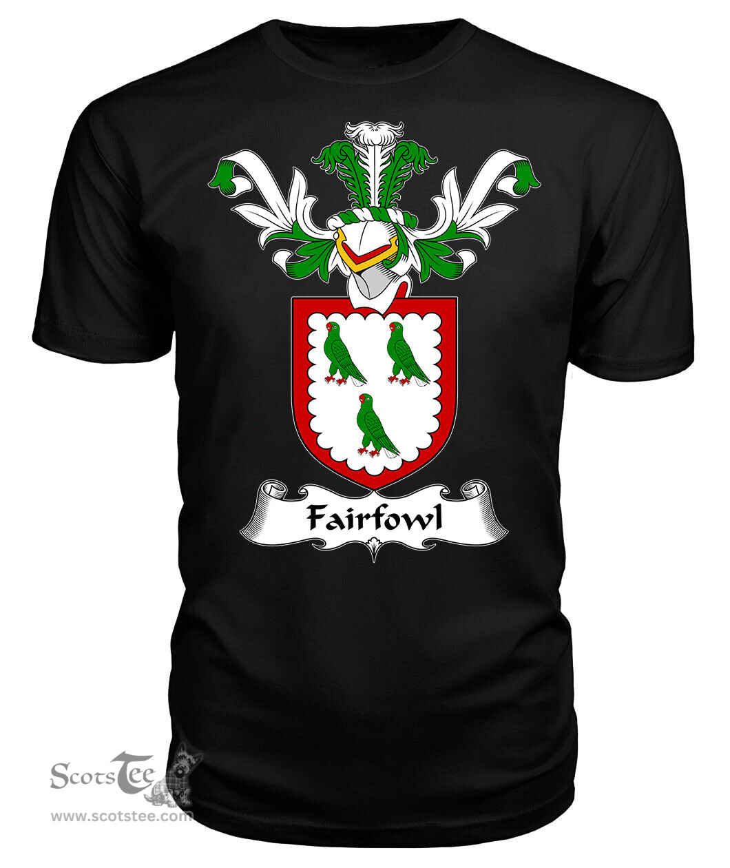 ScotsTee Shop Scottish Fairfowl Coat Of Arms Family Crest Scottish Gentry T Shirt