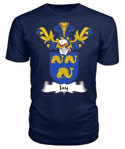 ScotsTee Shop Scottish Jay Coat Of Arms Family Crest Scottish Gentry T Shirt