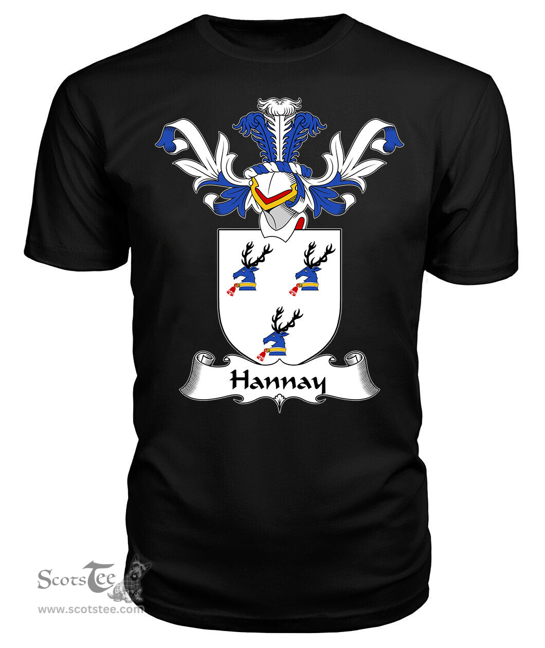 ScotsTee Shop Scottish Hannay Coat Of Arms Family Crest Scottish Gentry T Shirt