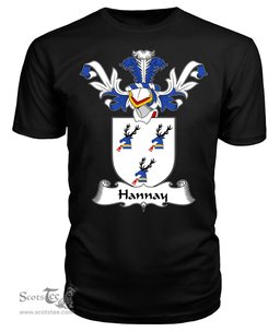 ScotsTee Shop Scottish Hannay Coat Of Arms Family Crest Scottish Gentry T Shirt