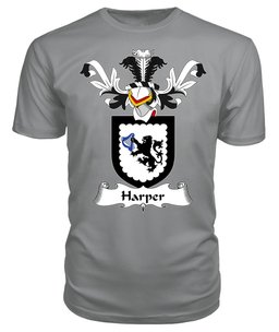 ScotsTee Shop Scottish Harper Coat Of Arms Family Crest Scottish Gentry T Shirt