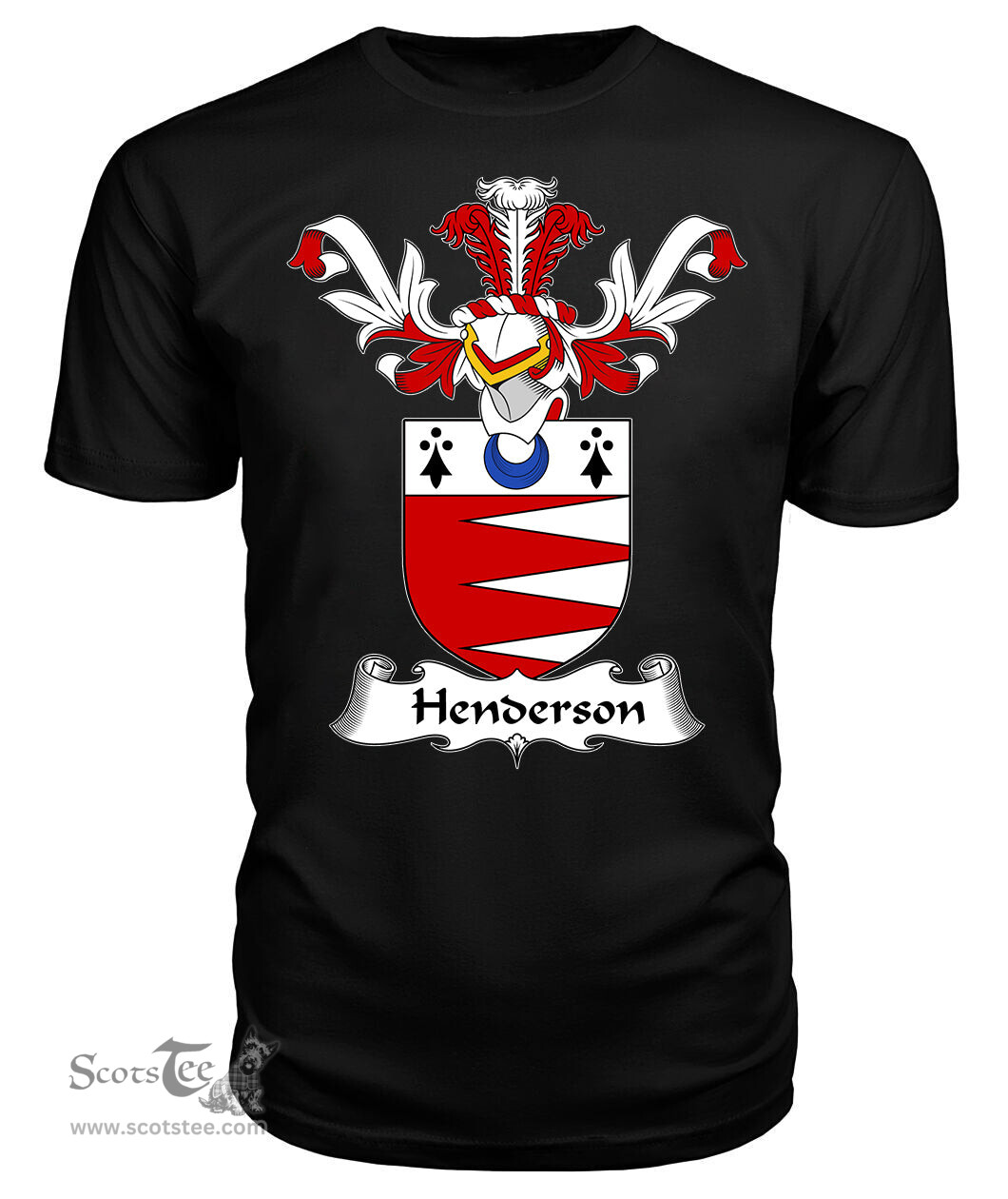 ScotsTee Shop Scottish Henderson Coat Of Arms Family Crest Scottish Gentry T Shirt