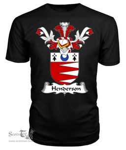 ScotsTee Shop Scottish Henderson Coat Of Arms Family Crest Scottish Gentry T Shirt