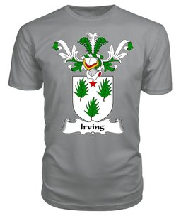 ScotsTee Shop Scottish Irving Coat Of Arms Family Crest Scottish Gentry T Shirt