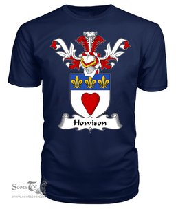 ScotsTee Shop Scottish Howison or Howlison Coat Of Arms Family Crest Scottish Gentry T Shirt