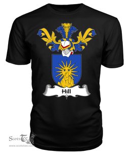 ScotsTee Shop Scottish Hill Coat Of Arms Family Crest Scottish Gentry T Shirt