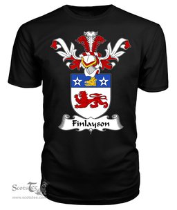 ScotsTee Shop Scottish Finlayson Coat Of Arms Family Crest Scottish Gentry T Shirt