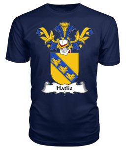 ScotsTee Shop Scottish Hatlie or Hateley Coat Of Arms Family Crest Scottish Gentry T Shirt