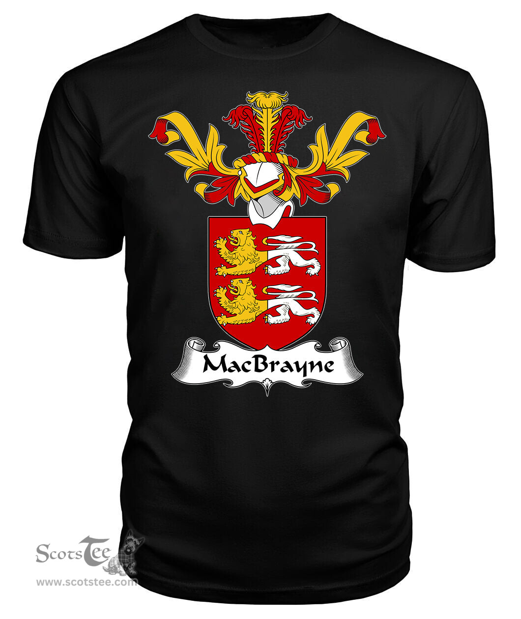 ScotsTee Shop Scottish MacBrayne Coat Of Arms Family Crest Scottish Gentry T Shirt
