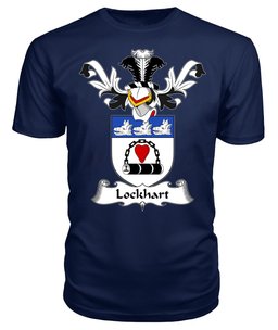 ScotsTee Shop Scottish Lockhart Coat Of Arms Family Crest Scottish Gentry T Shirt
