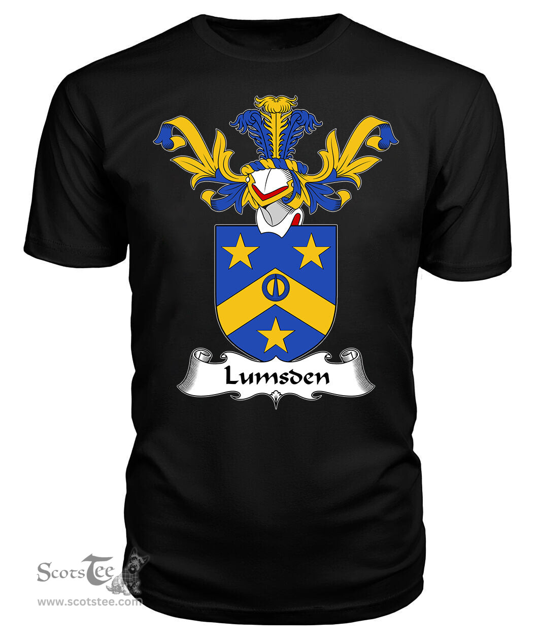 ScotsTee Shop Scottish Lumsden Coat Of Arms Family Crest Scottish Gentry T Shirt