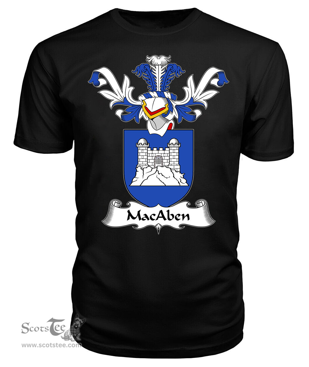 ScotsTee Shop Scottish MacAben Coat Of Arms Family Crest Scottish Gentry T Shirt