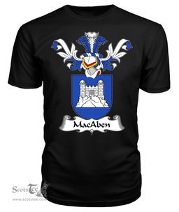 ScotsTee Shop Scottish MacAben Coat Of Arms Family Crest Scottish Gentry T Shirt