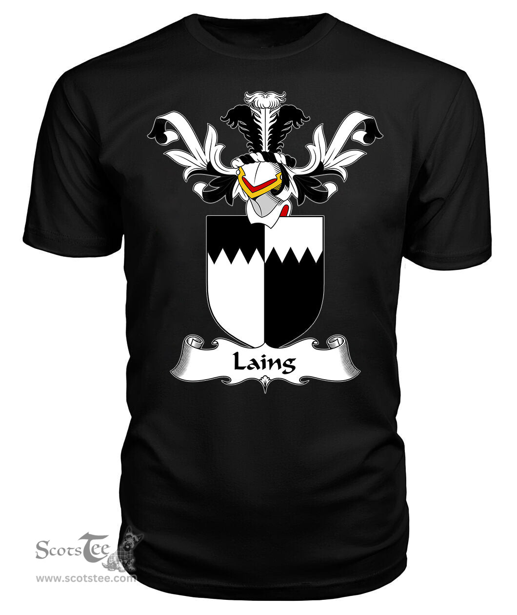 ScotsTee Shop Scottish Laing Coat Of Arms Family Crest Scottish Gentry T Shirt