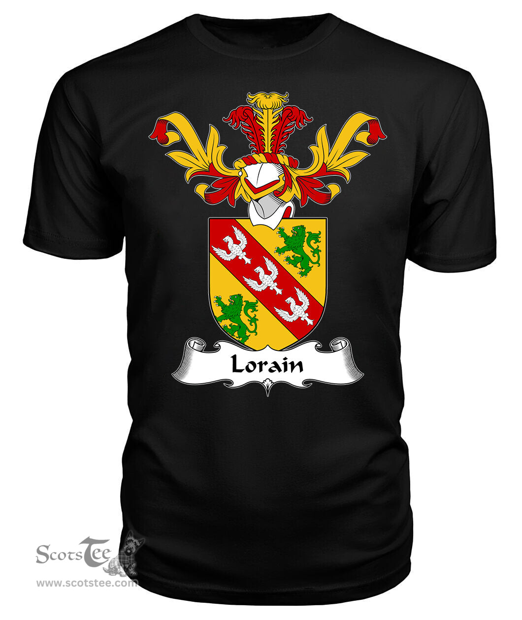 ScotsTee Shop Scottish Lorain Coat Of Arms Family Crest Scottish Gentry T Shirt