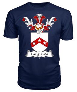 ScotsTee Shop Scottish Langlands Coat Of Arms Family Crest Scottish Gentry T Shirt